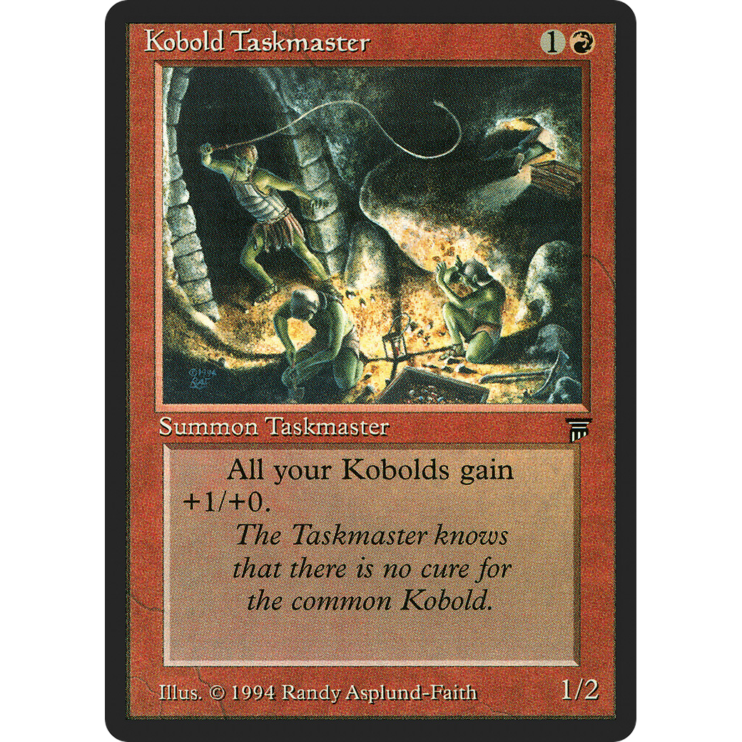 MTG Singles - Kobold Taskmaster - Legends - Regular