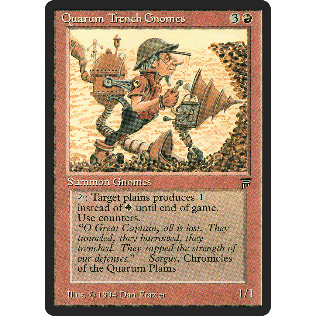 MTG Singles - Quarum Trench Gnomes - Legends - Regular