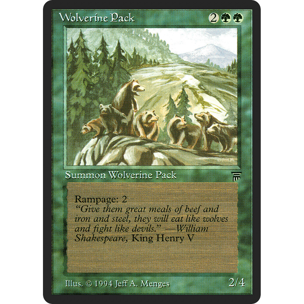 MTG Singles - Wolverine Pack - Legends - Regular