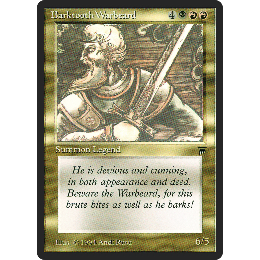 MTG Singles - Barktooth Warbeard - Legends - Regular