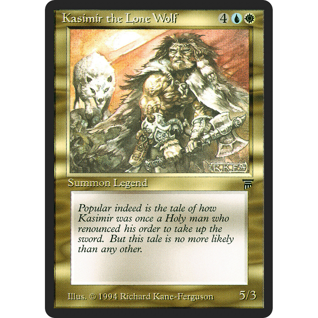 MTG Singles - Kasimir the Lone Wolf - Legends - Regular