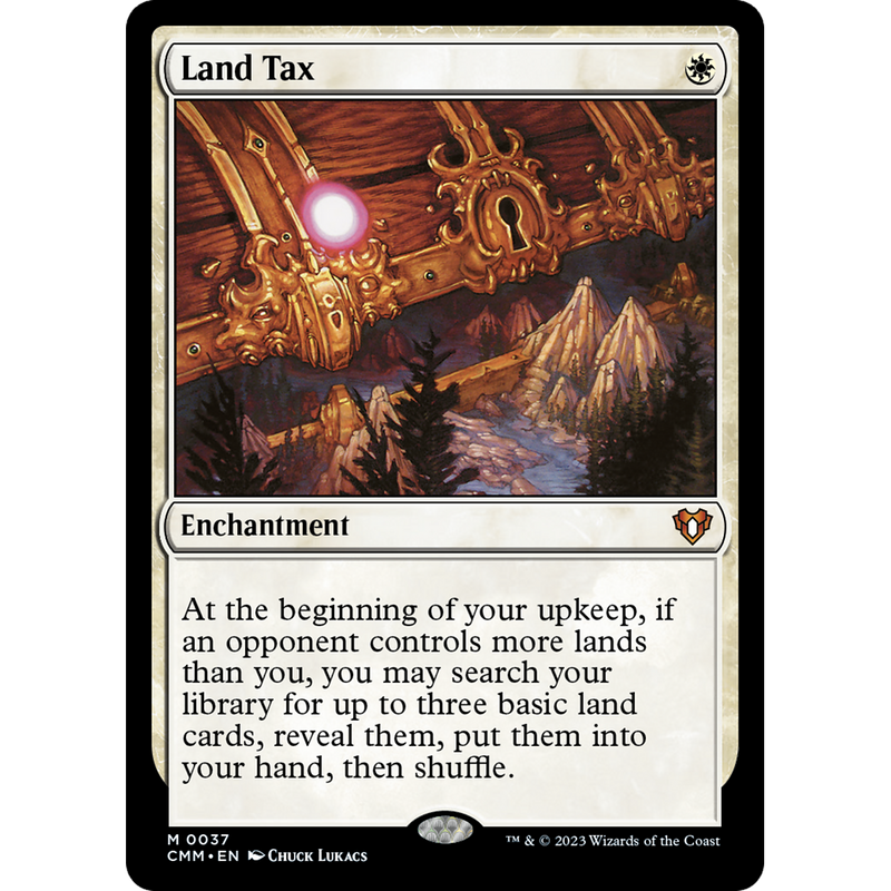 Magic the Gathering Land Tax - Commander Masters NM