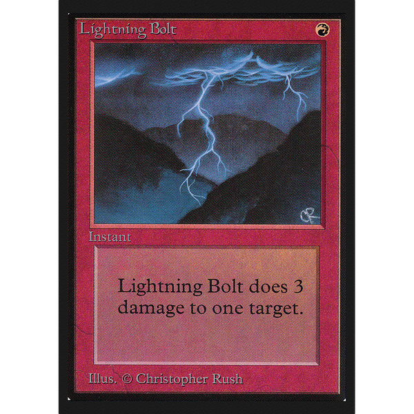 Magic the Gathering Lightning Bolt - Collectors’ Edition NM