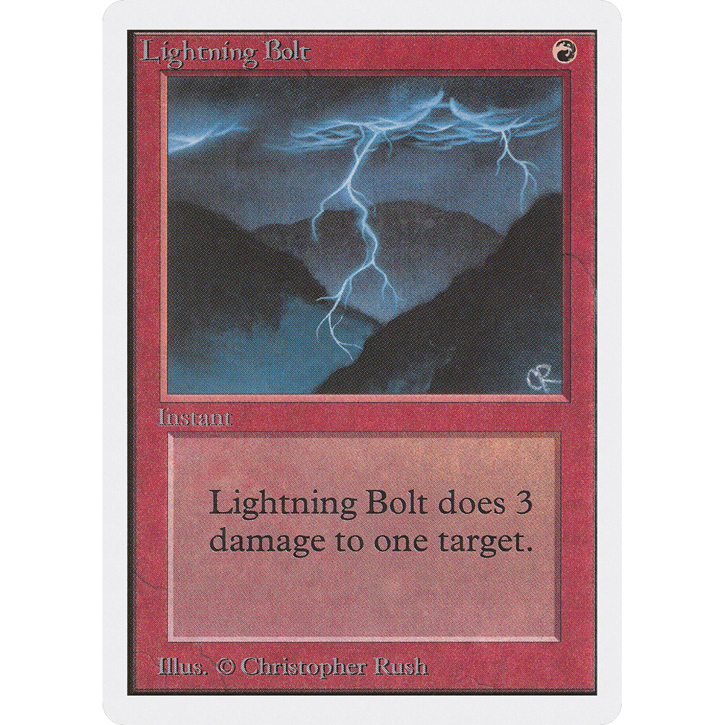 MTG Singles - Lightning Bolt - Unlimited - NM