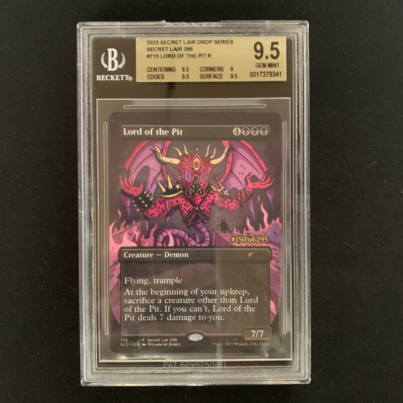 Magic the Gathering Lord of the Pit (Serialized) - MagicCon Products - BGS 9.5, 150/295 