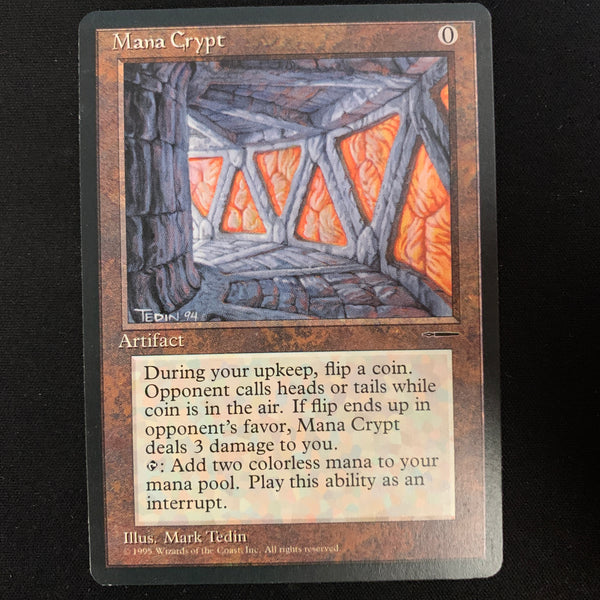 Magic the Gathering Mana Crypt (Book Insert) - Harper Prism Promos - EX 