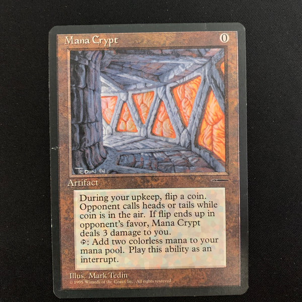 Magic the Gathering Mana Crypt (Book Insert) - Harper Prism Promos - GD, DENT 