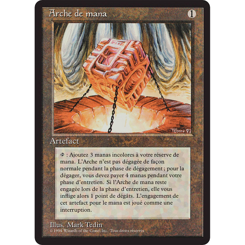 Magic the Gathering Mana Vault - Foreign Black Bordered - French NM