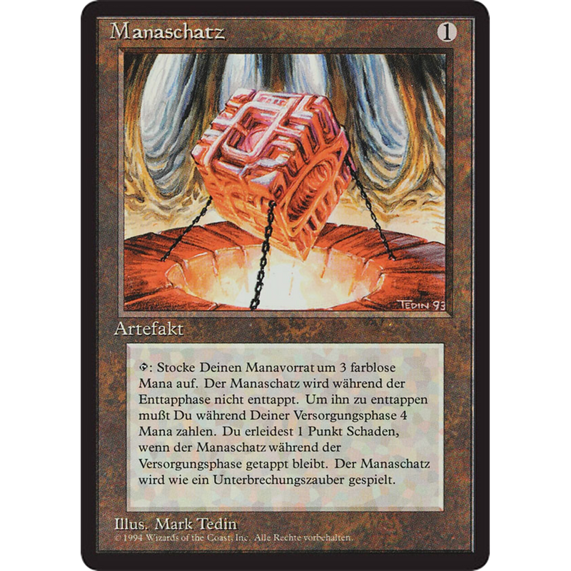 Magic the Gathering Mana Vault - Foreign Black Bordered - German NM