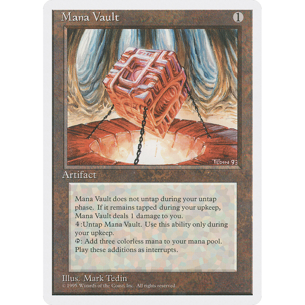 Magic the Gathering Mana Vault - Fourth Edition NM