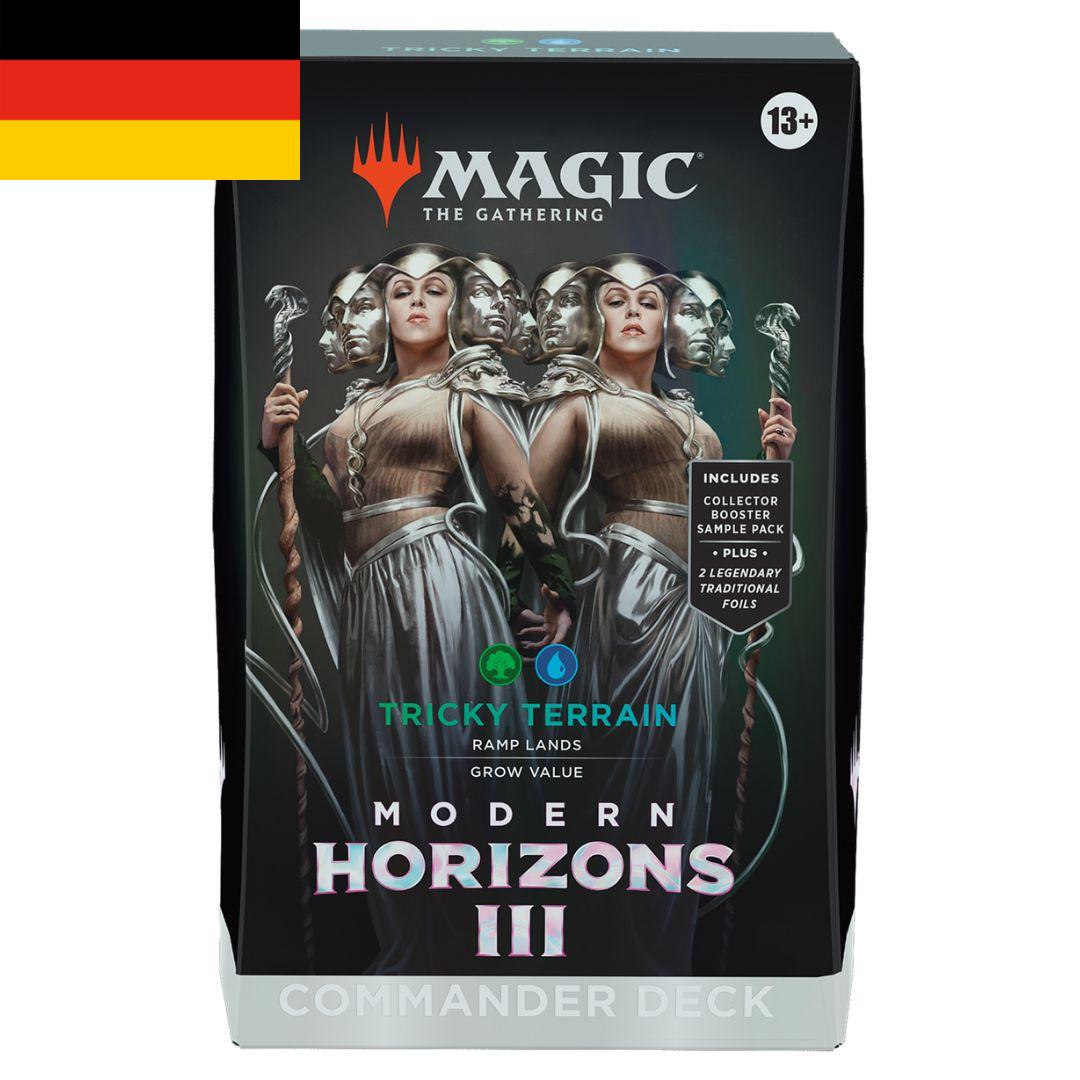 MTG Sealed Product - Modern Horizons 3 Commander Deck Tricky Terrain - German