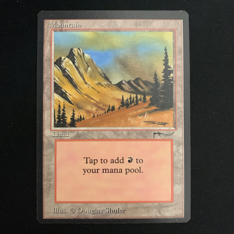 Magic the Gathering Mountain - Arabian Nights 