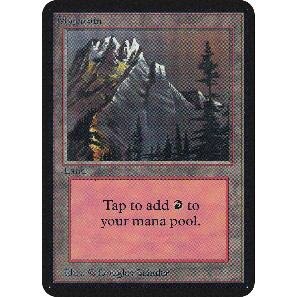MTG Singles - Mountain (V.1) - Alpha - NM
