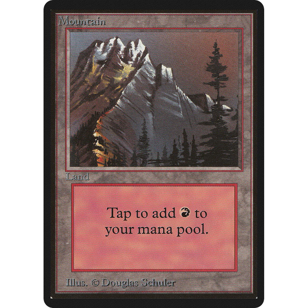 MTG Singles - Mountain (V.1) - Beta - NM