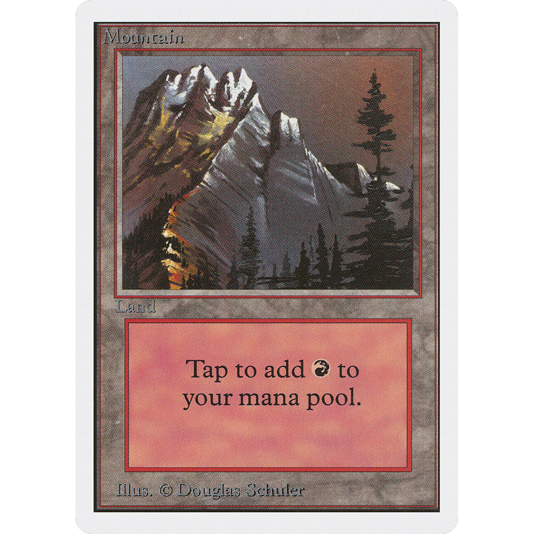 MTG Singles - Mountain (V.1) - Unlimited - NM
