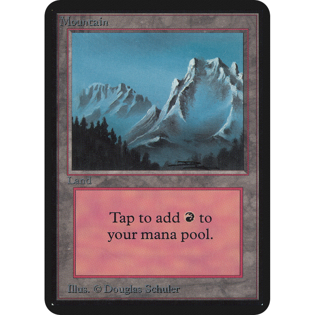 MTG Singles - Mountain (V.2) - Alpha - NM