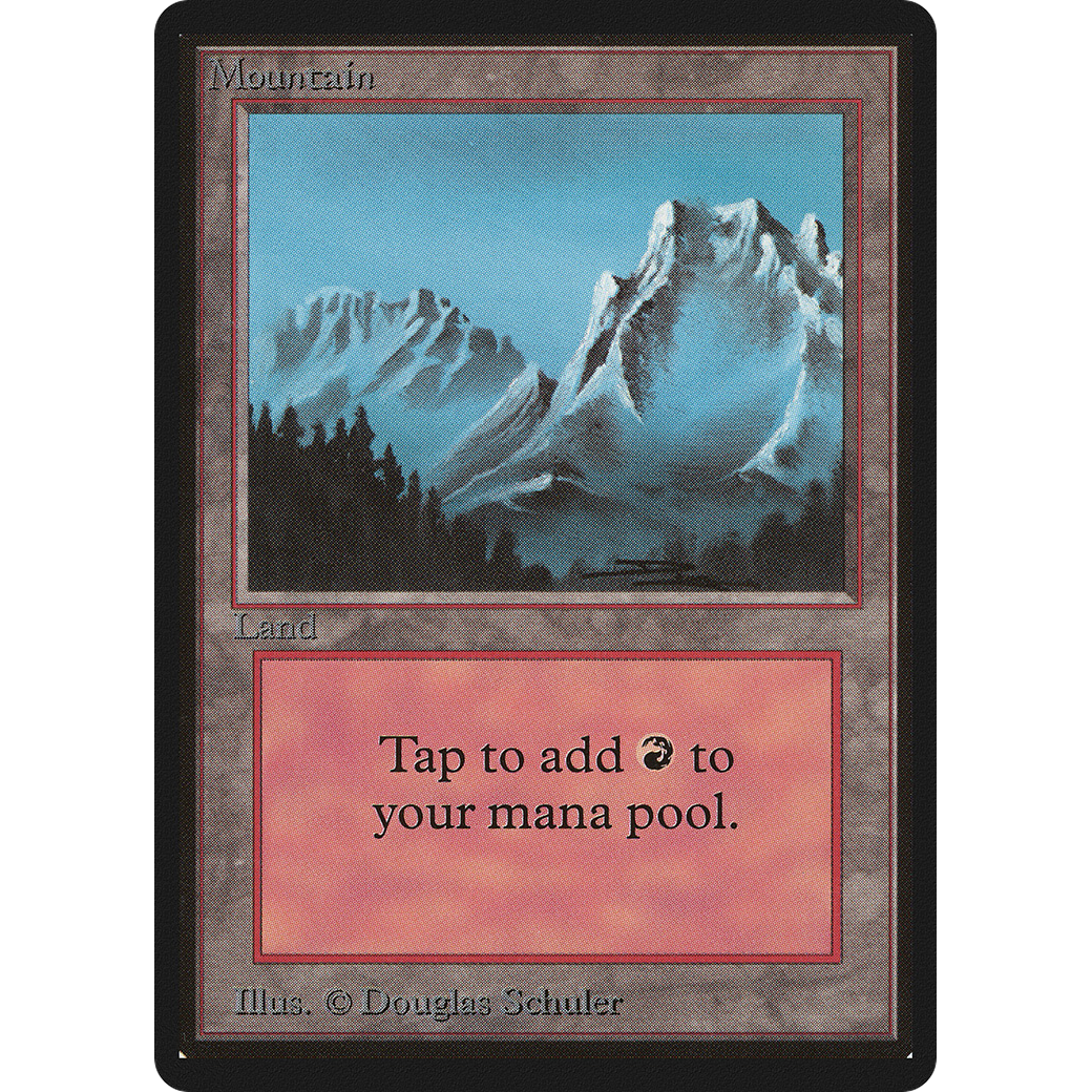 MTG Singles - Mountain (V.2) - Beta - NM