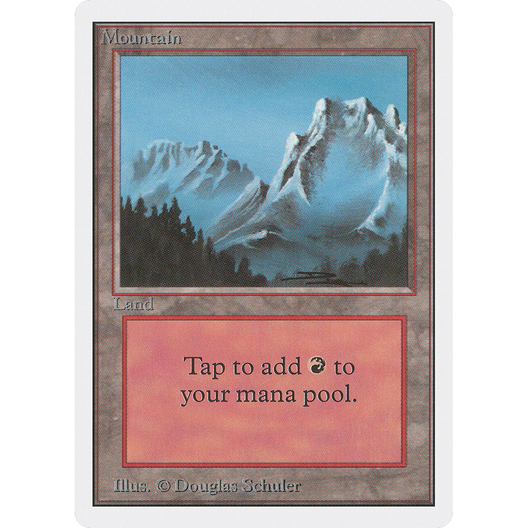 MTG Singles - Mountain (V.2) - Unlimited - NM