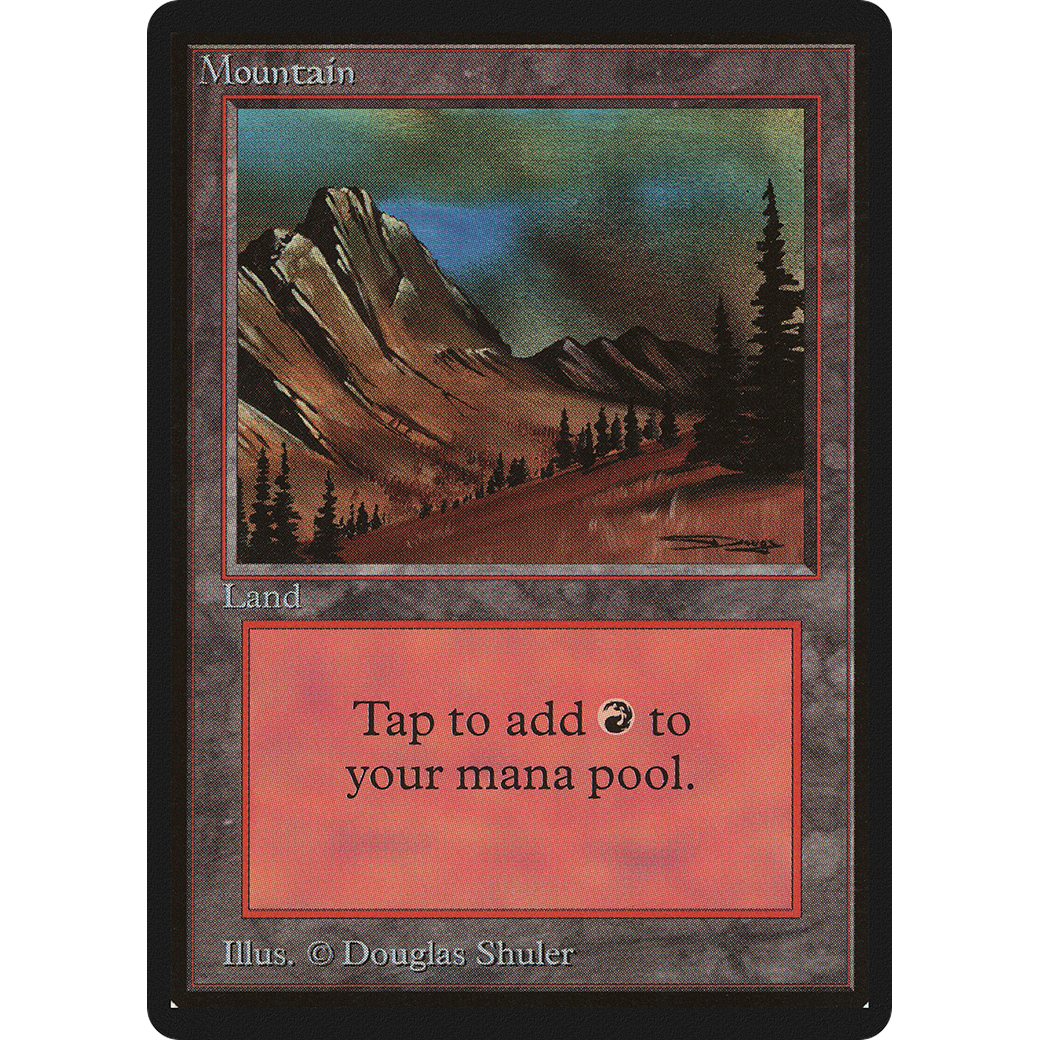 MTG Singles - Mountain (V.3) - Beta - NM