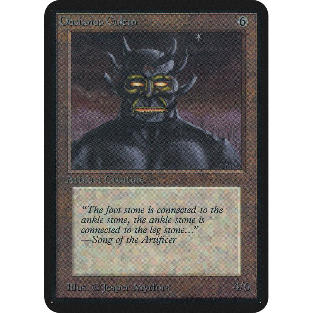 MTG Singles - Obsianus Golem - Alpha - NM