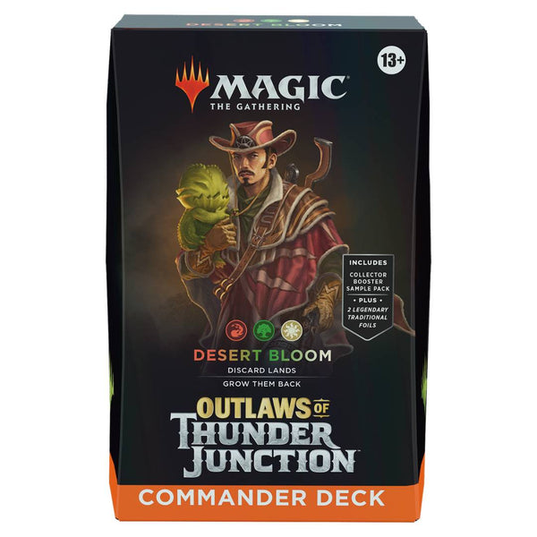 Magic the Gathering Outlaws of Thunder Junction Commander Deck Desert Bloom English