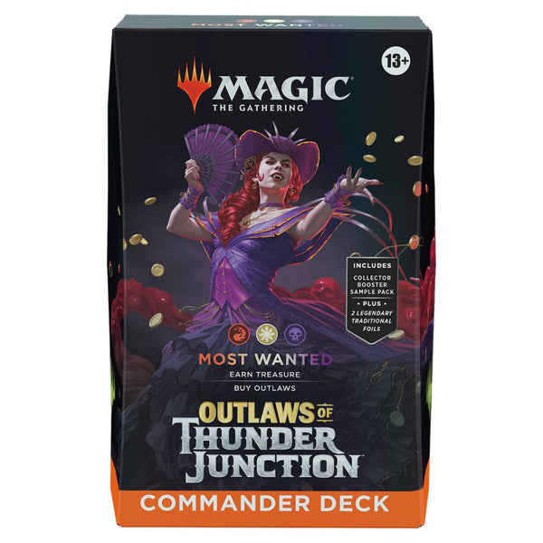 Magic the Gathering Outlaws of Thunder Junction Commander Deck Most Wanted English