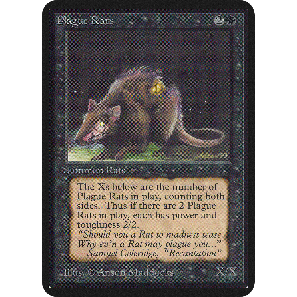 MTG Singles - Plague Rats - Alpha - NM