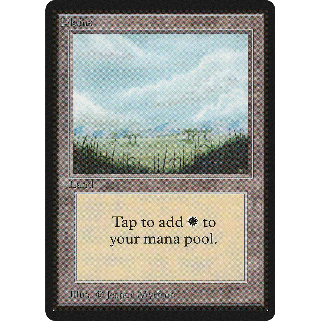 MTG Singles - Plains (V.2) - Beta - NM