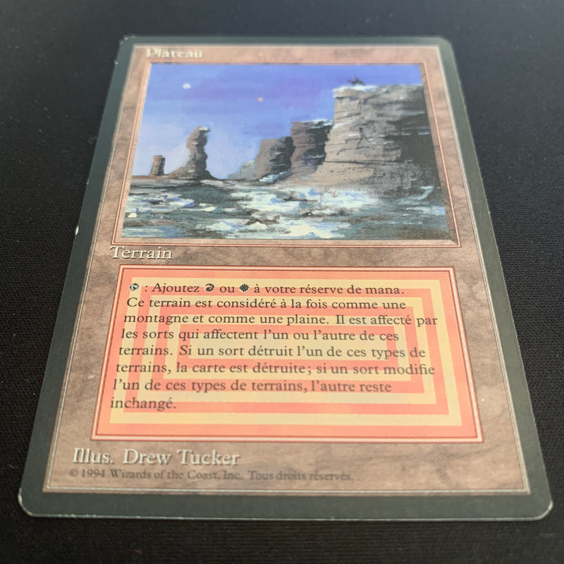 Magic the Gathering Plateau - Foreign Black Bordered - French 