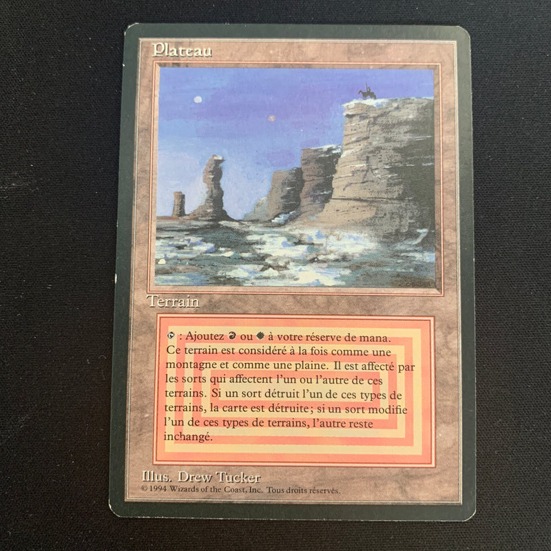 Magic the Gathering Plateau - Foreign Black Bordered - French 