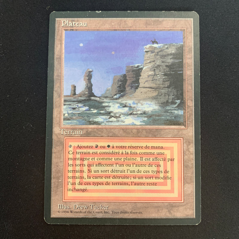 Magic the Gathering Plateau - Foreign Black Bordered - French 