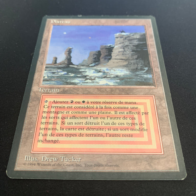 Magic the Gathering Plateau - Foreign Black Bordered - French 