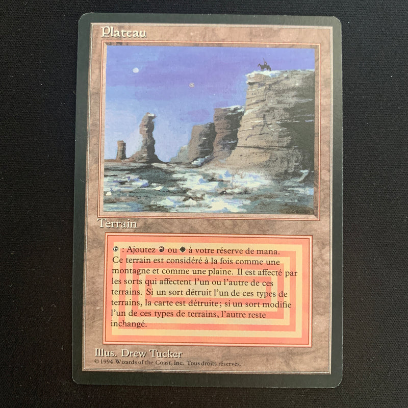 Magic the Gathering Plateau - Foreign Black Bordered - French 