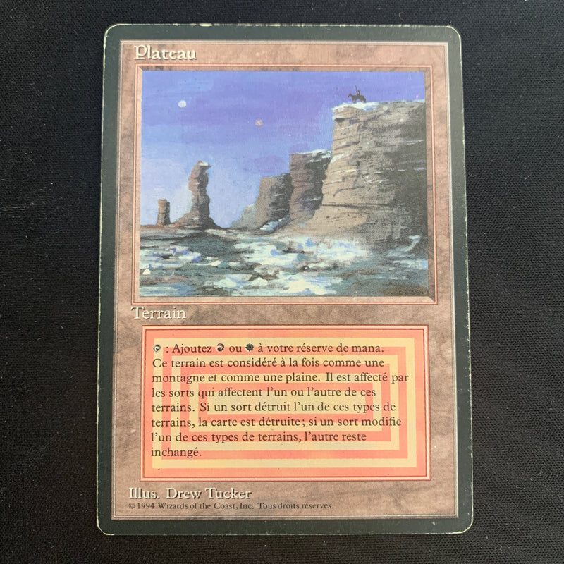 Magic the Gathering Plateau - Foreign Black Bordered - French 