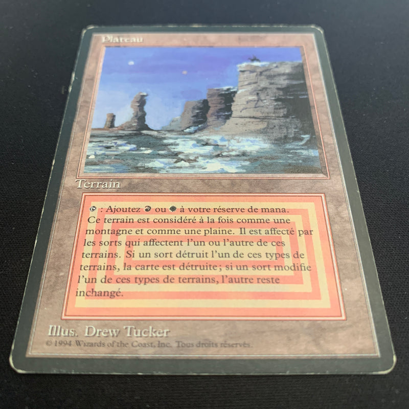 Magic the Gathering Plateau - Foreign Black Bordered - French 