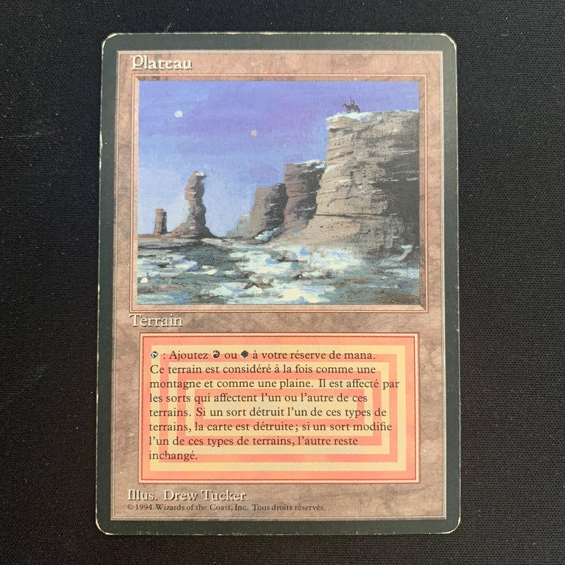 Magic the Gathering Plateau - Foreign Black Bordered - French 