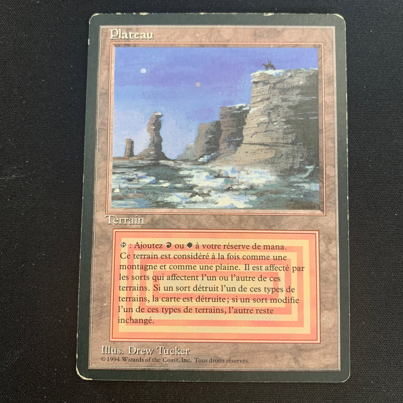 Magic the Gathering Plateau - Foreign Black Bordered - French 