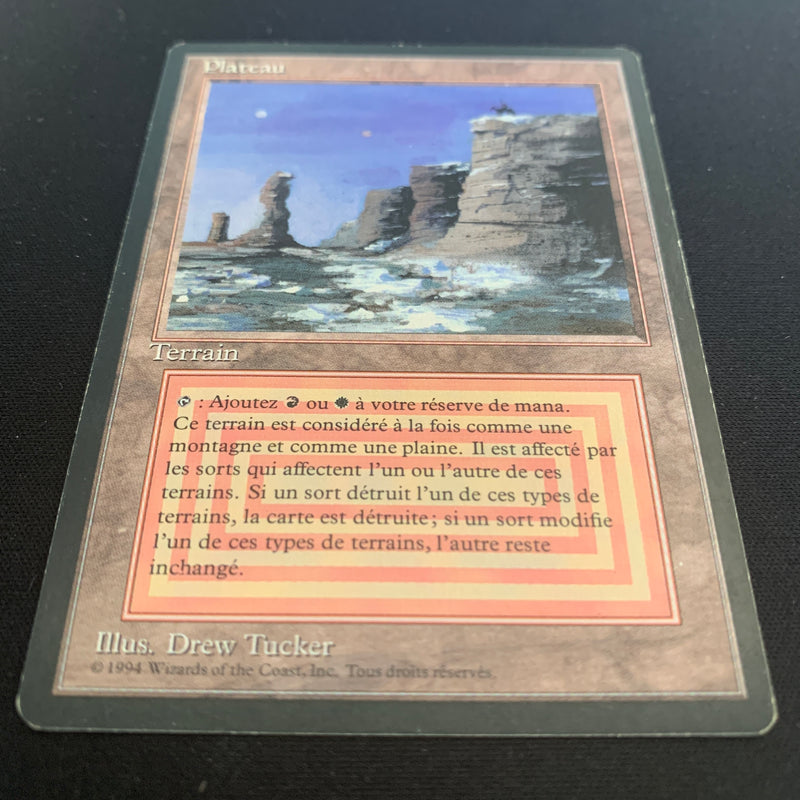 Magic the Gathering Plateau - Foreign Black Bordered - French 