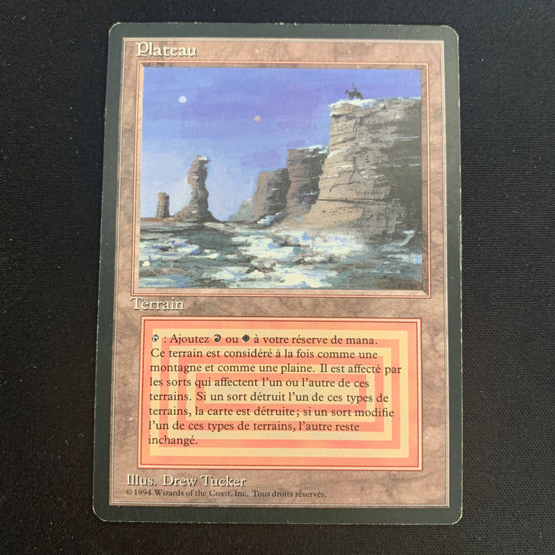 Magic the Gathering Plateau - Foreign Black Bordered - French 