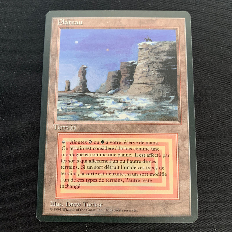 Magic the Gathering Plateau - Foreign Black Bordered - French 