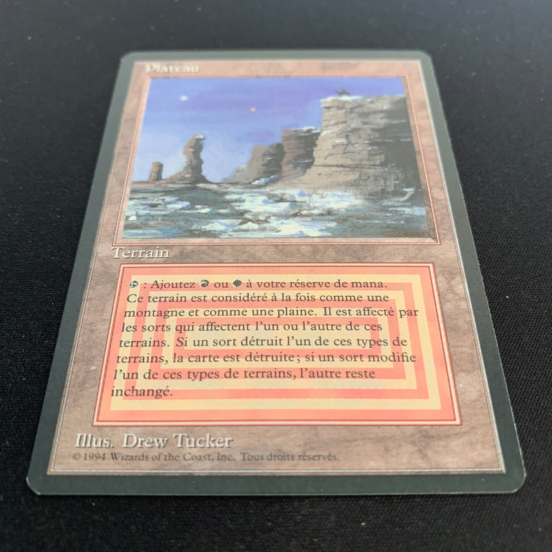 Magic the Gathering Plateau - Foreign Black Bordered - French 