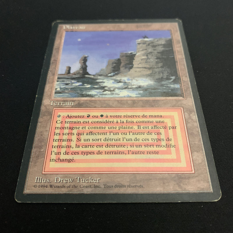 Magic the Gathering Plateau - Foreign Black Bordered - French 