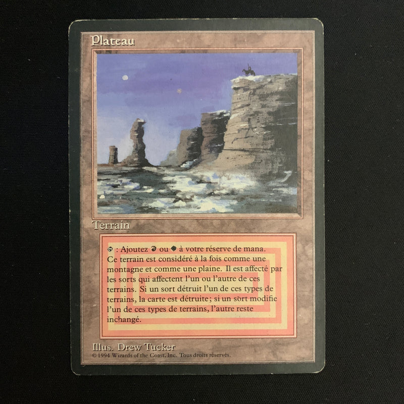 Magic the Gathering Plateau - Foreign Black Bordered - French 