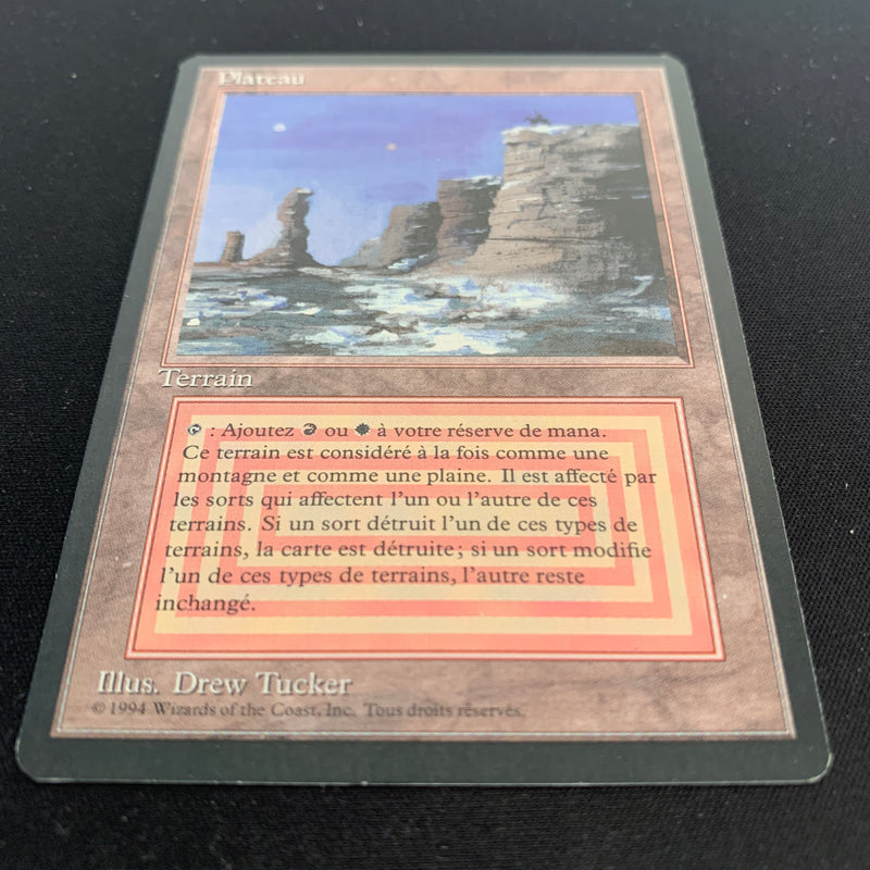 Magic the Gathering Plateau - Foreign Black Bordered - French 