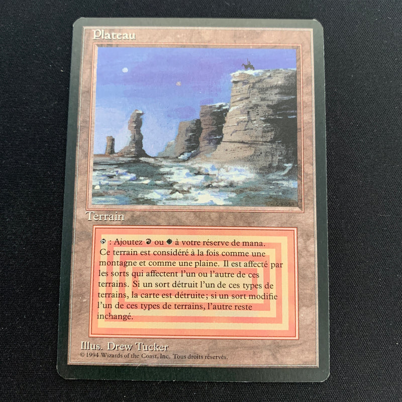 Magic the Gathering Plateau - Foreign Black Bordered - French 