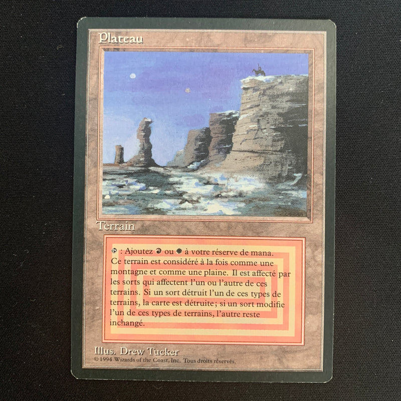 Magic the Gathering Plateau - Foreign Black Bordered - French 