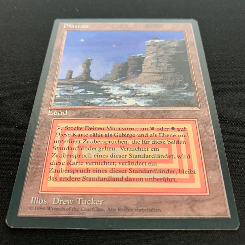 Magic the Gathering Plateau - Foreign Black Bordered - German 