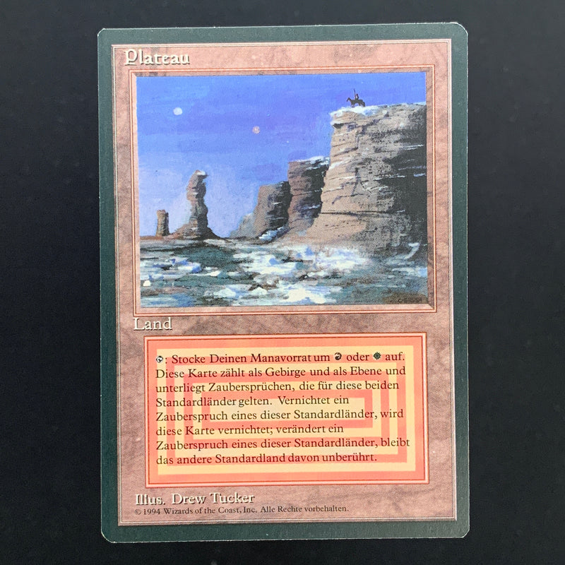 Magic the Gathering Plateau - Foreign Black Bordered - German 