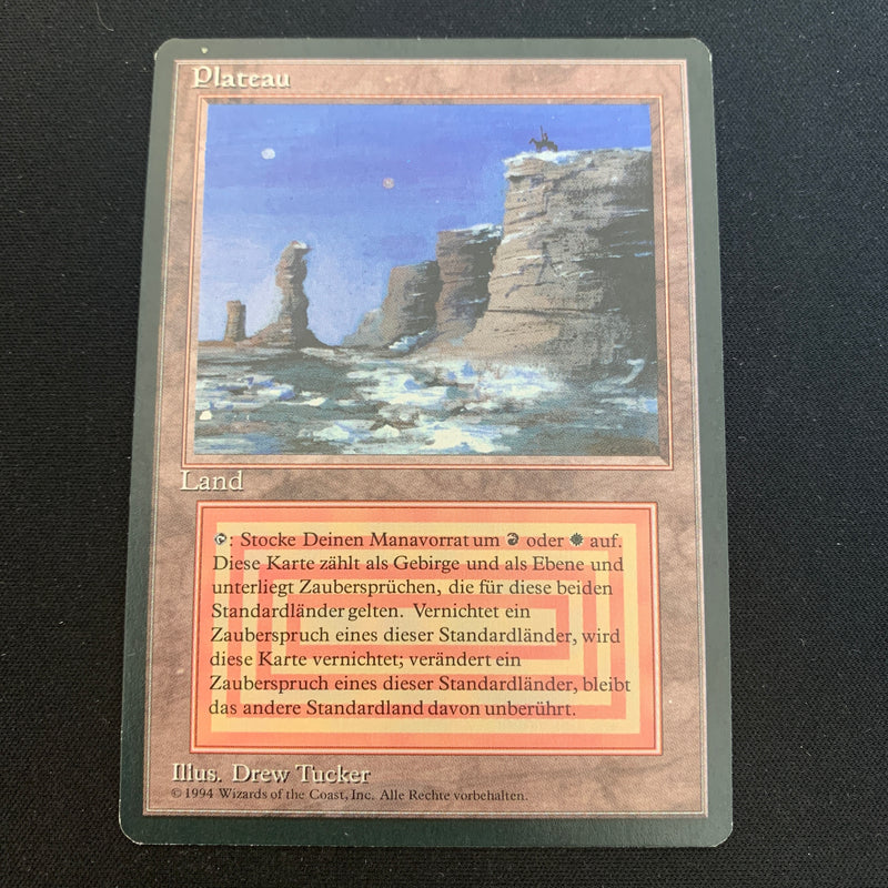 Magic the Gathering Plateau - Foreign Black Bordered - German 