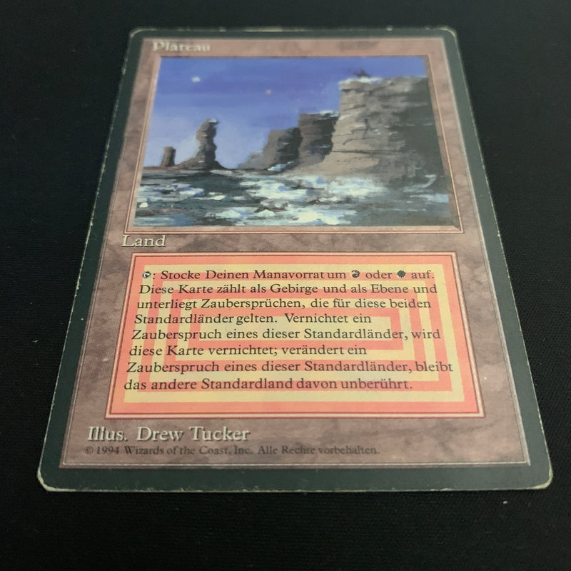 Magic the Gathering Plateau - Foreign Black Bordered - German 